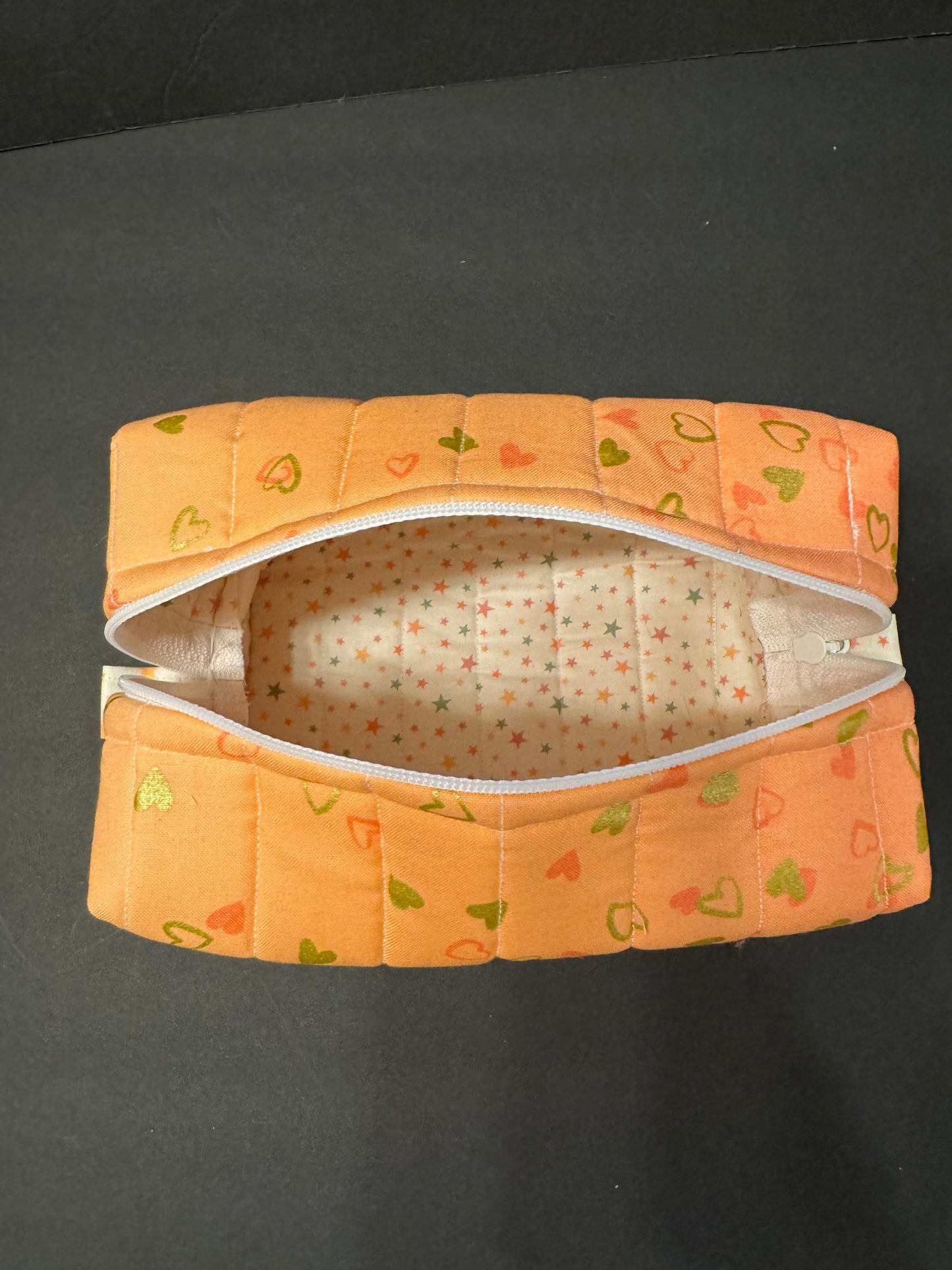 Light Orange Makeup Bag