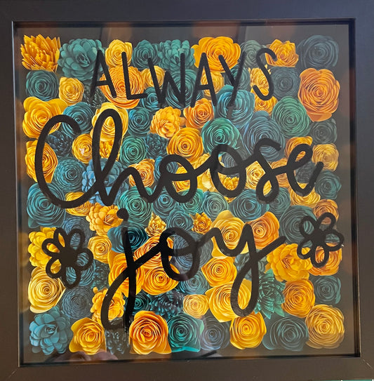 Joy Flower Shadow Box
