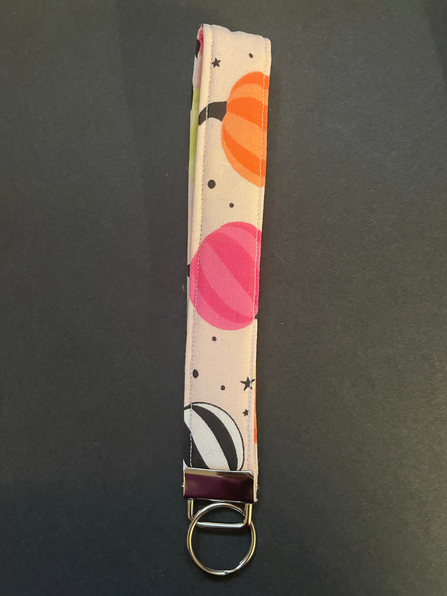 Pink, Orange and Purple Pumpkin Wristlet
