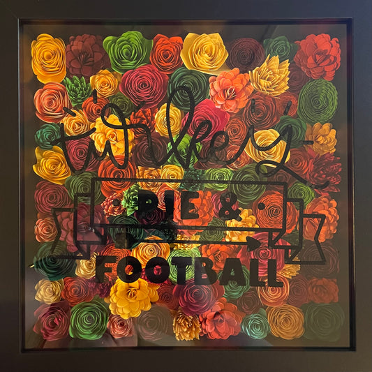 Thanksgiving Paper Flower Shadow Box