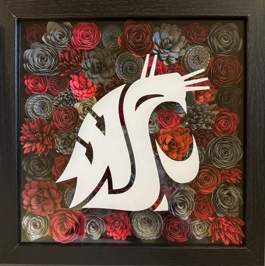 WSU Shadow Box - Black Frame