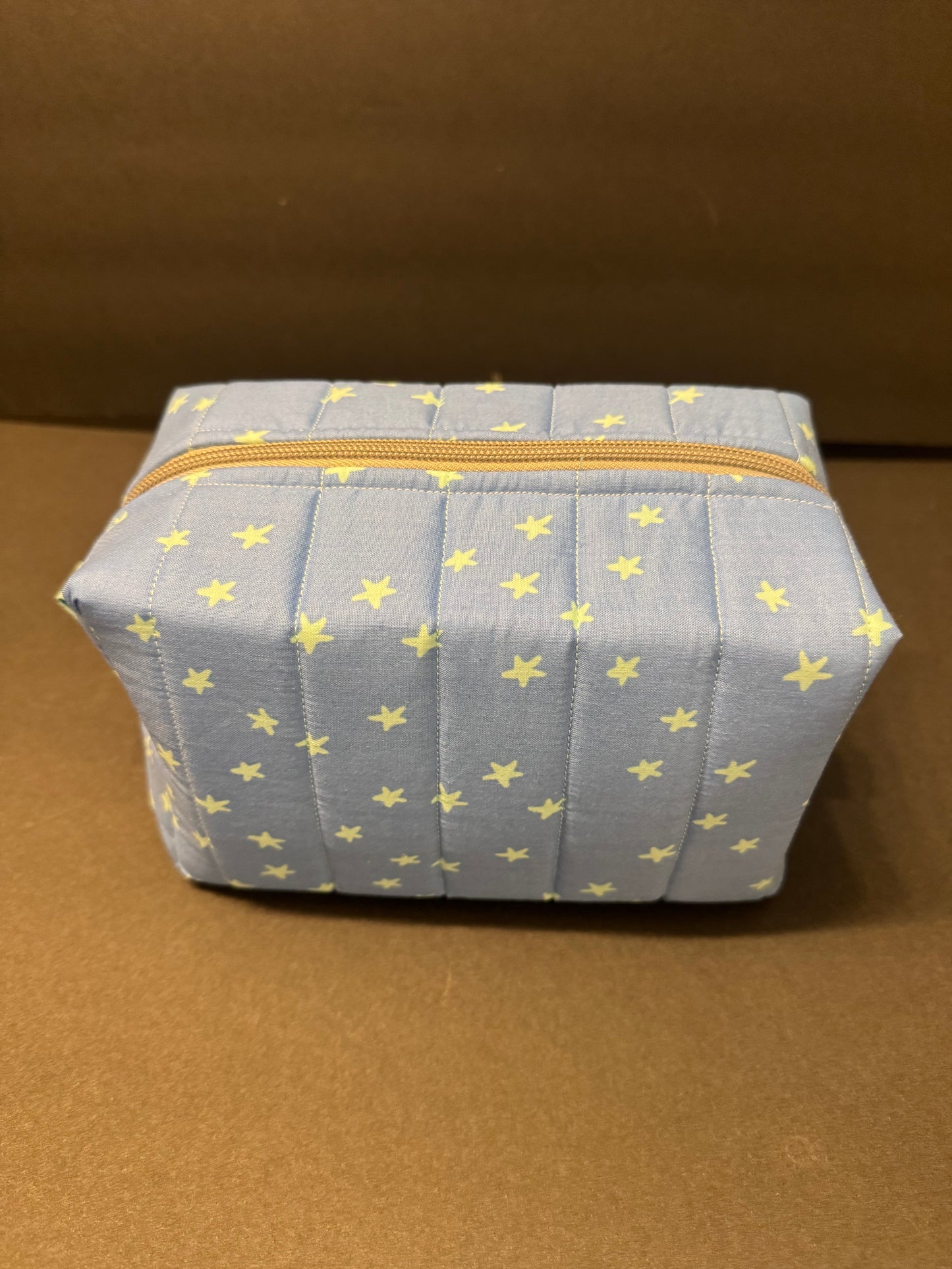 Blue and Green Stars Makeup Bag