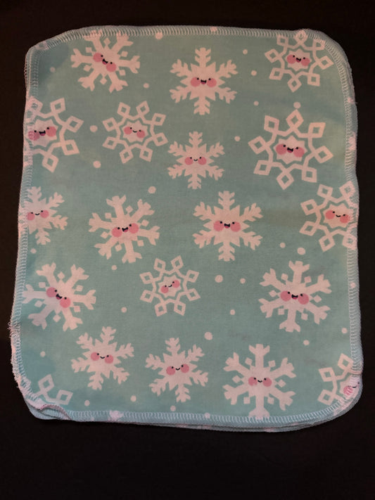 Blue Snowflake Reusable Towel