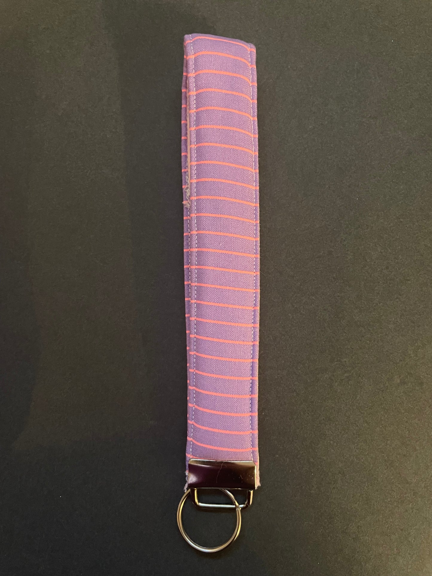 Pink and Purple Striped Wristlet