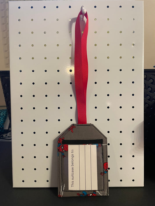 Spiderman Luggage Tag