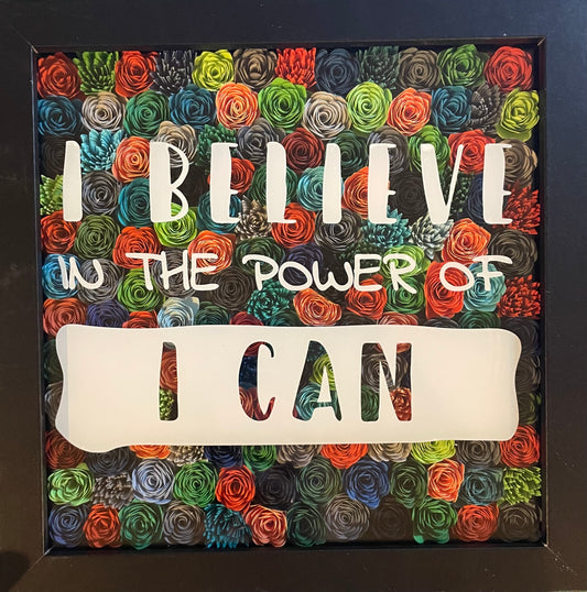 Inspirational Flower Shadow Box