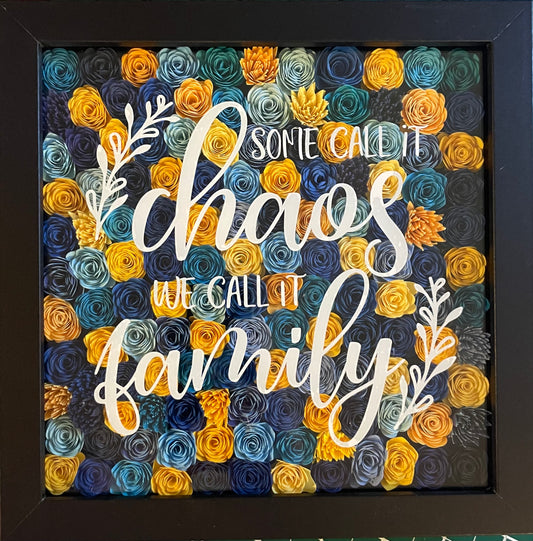 Family Flower Shadow Box