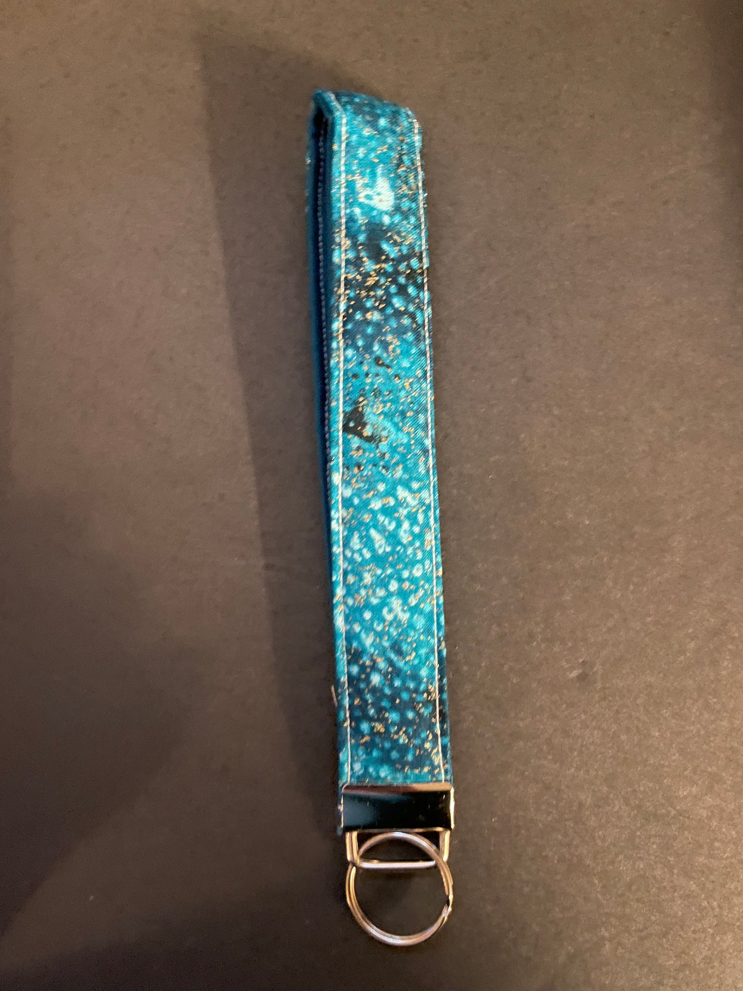 Teal Sparkle Wristlet