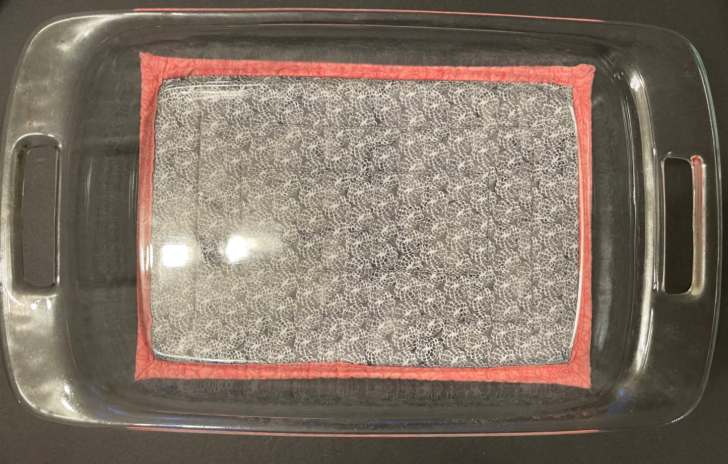 Grey and Pink Casserole Trivet