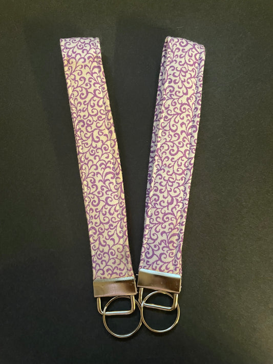 Purple Swirl Wristlet