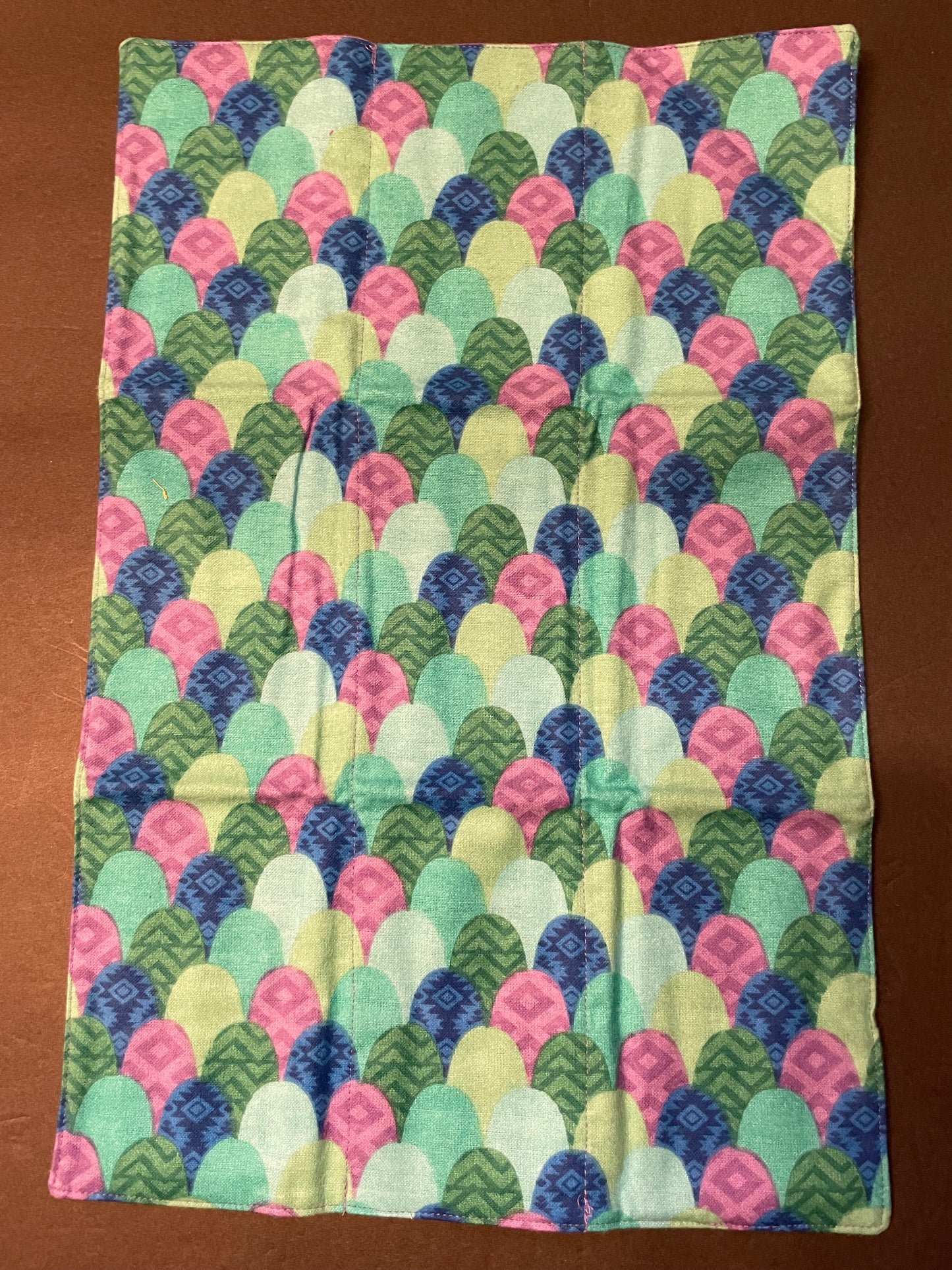 Purple Mermaid Baby Burp Rag
