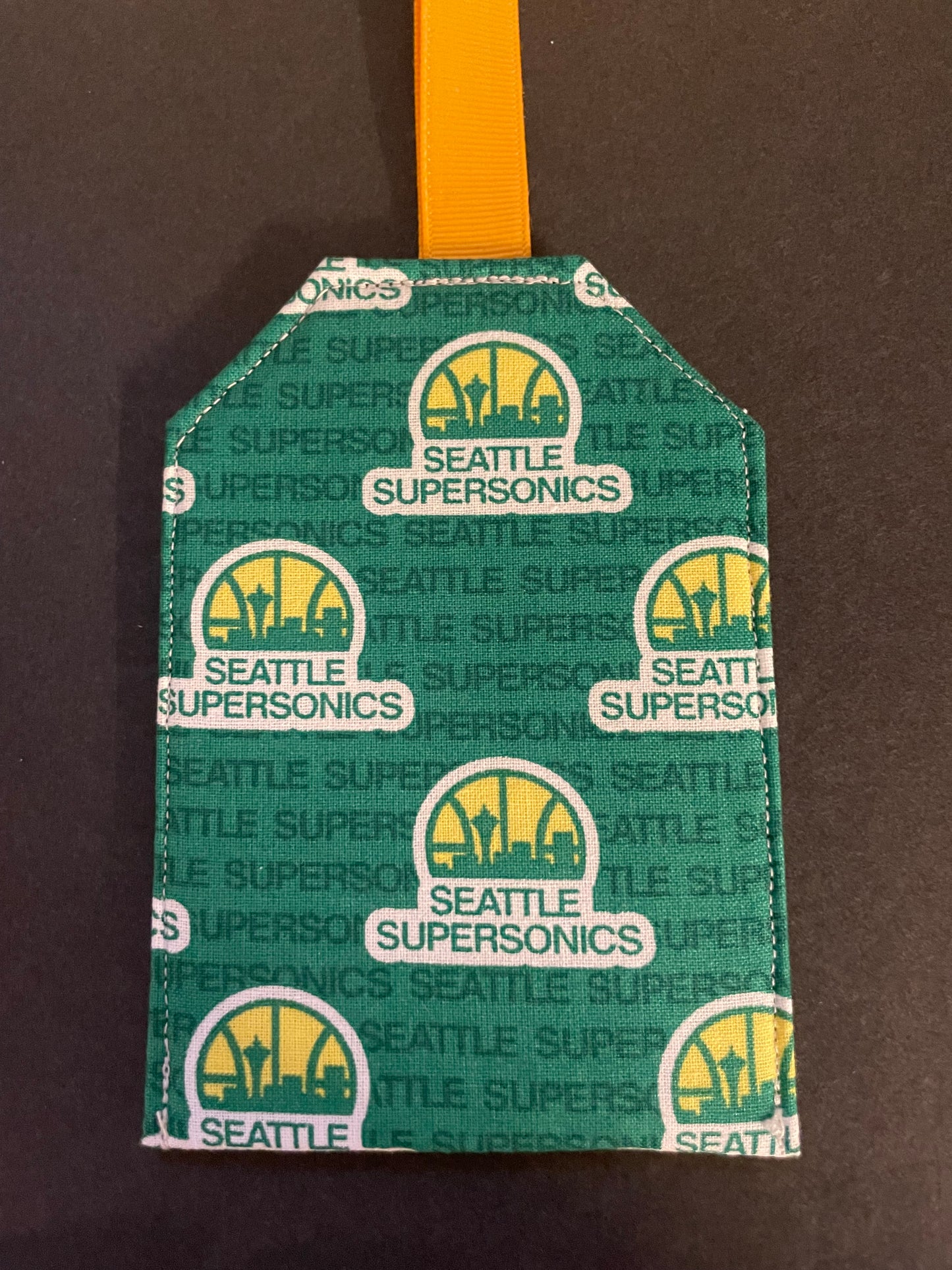 Seattle SuperSonics Luggage Tag - yellow