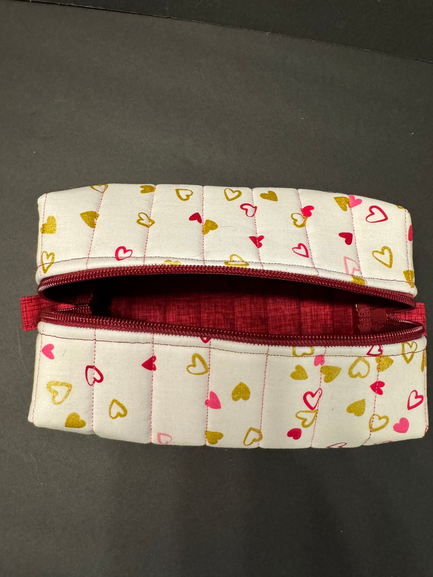 Pink and Gold Makeup Bag