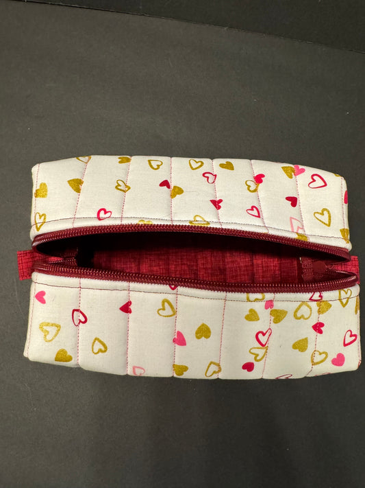 Pink and Gold Makeup Bag