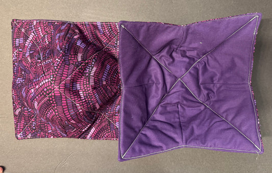 Purple Geometric Bowl Cozy
