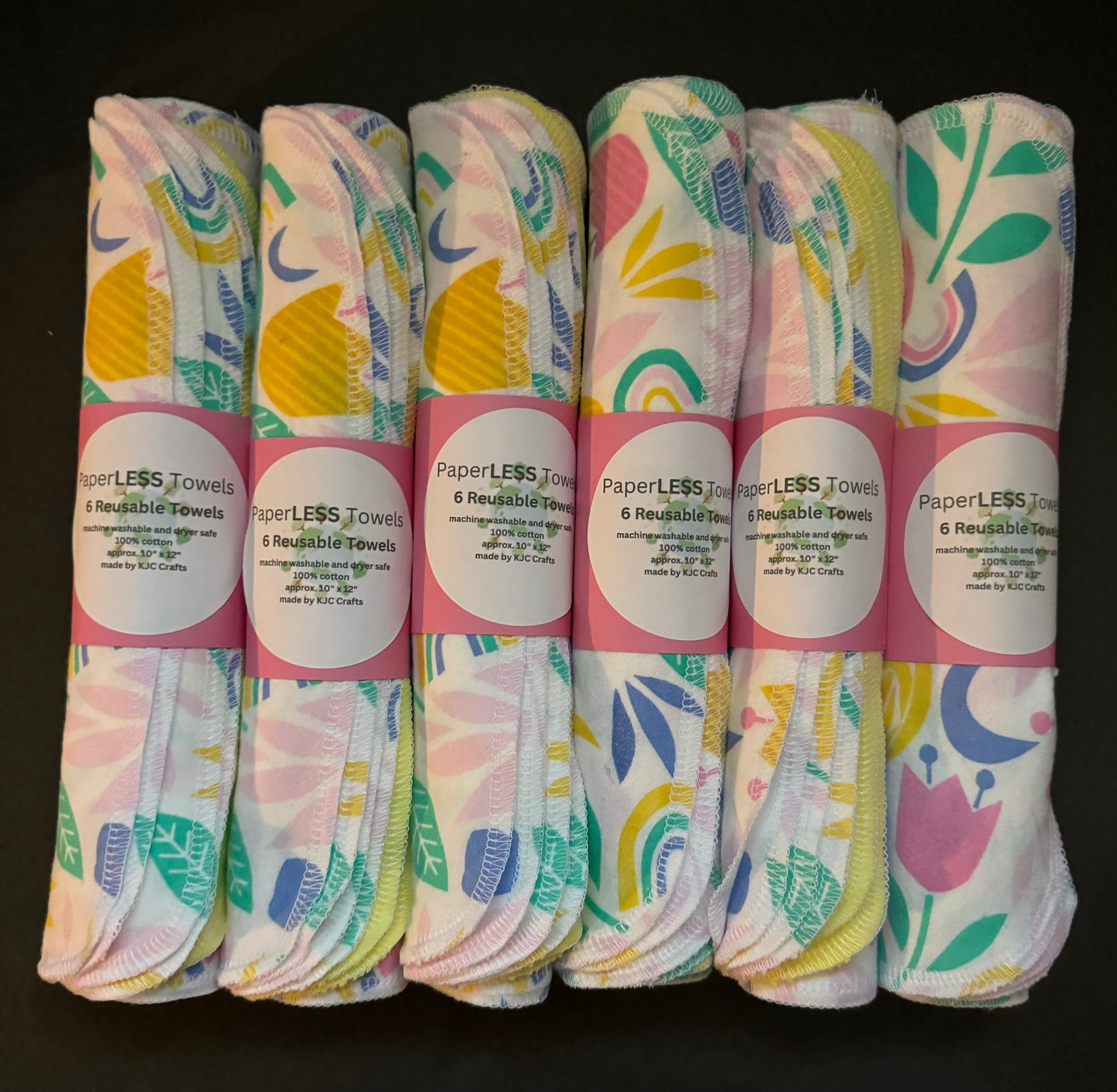 Pastel Floral Reusable Towels