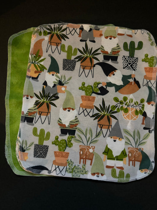 Plant Gnome Reusable Towel - mixed prints