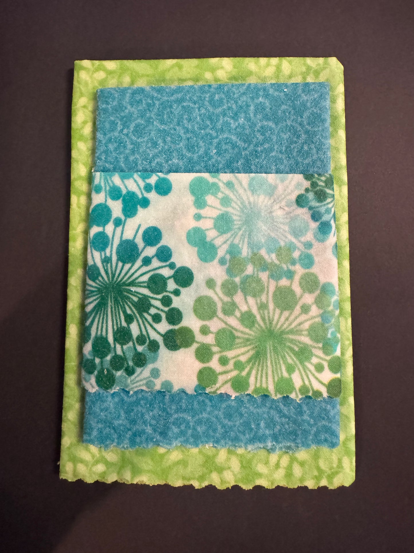 Beeswax Wraps - Blue and Green set of 3
