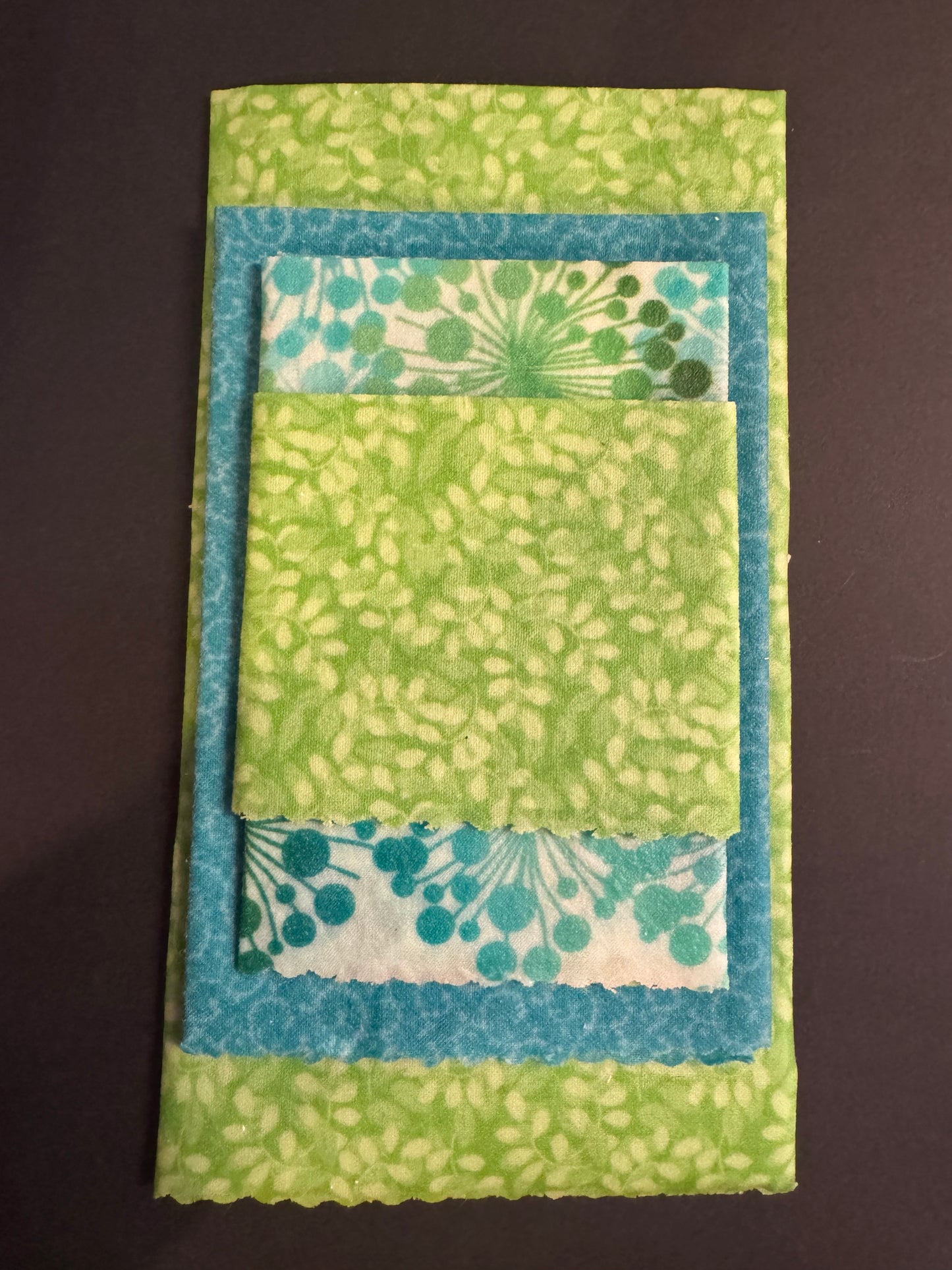 Beeswax - Blue and Green Set of 4