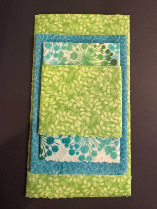Beeswax - Blue and Green Set of 4