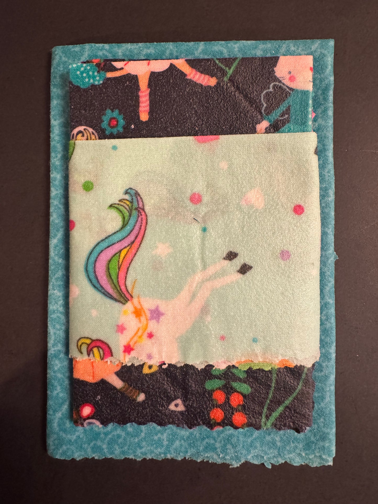 Beeswax Wraps - Blue Floral, Unicorn and Cat