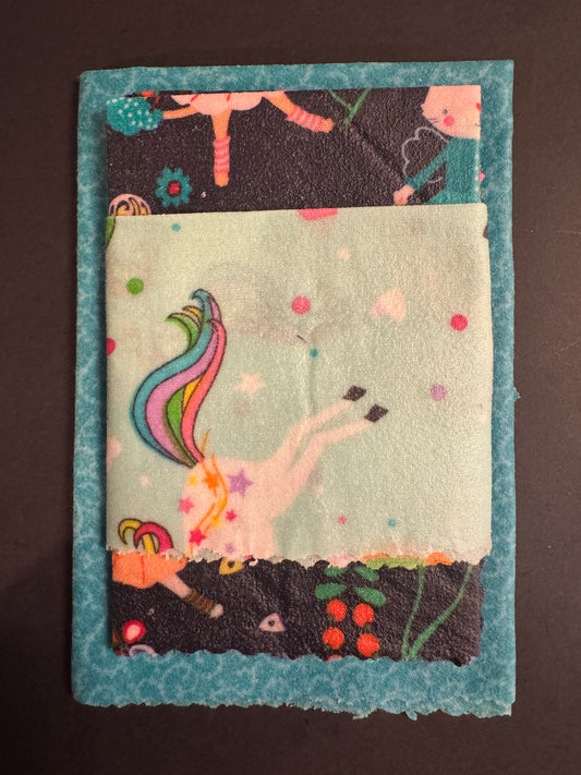 Beeswax Wraps - Blue Floral, Unicorn and Cat