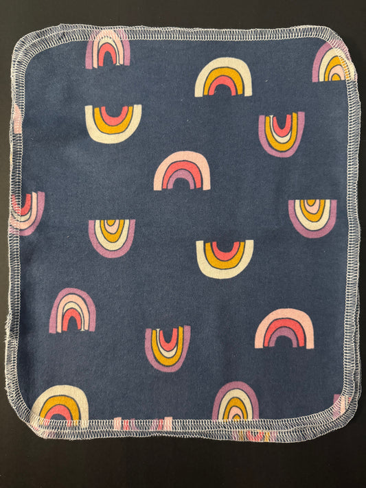 Navy Rainbow - Reusable Towels
