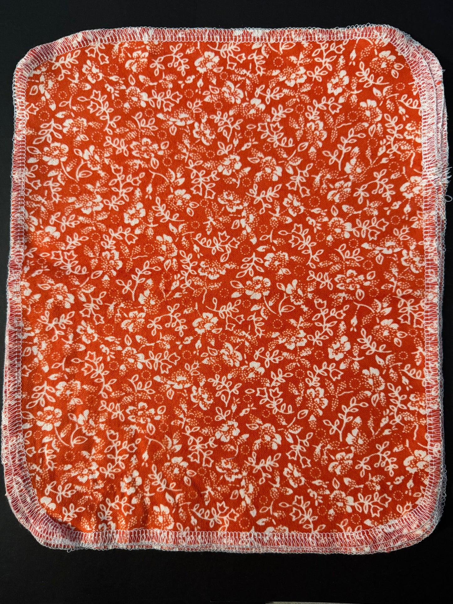 Orange Floral - Reusable Towels