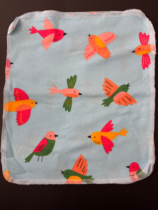 Birds - Blue - Reusable Towels