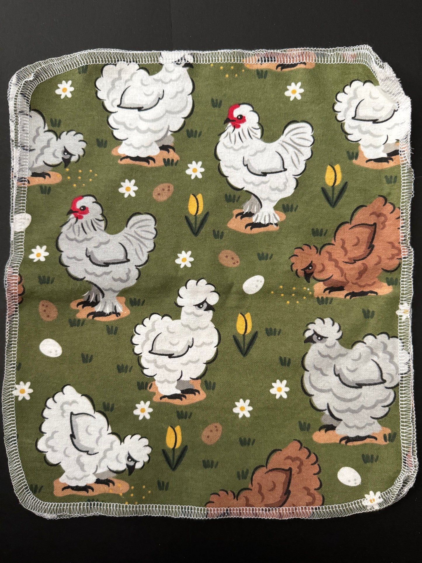 Green Chicken - Reusable Towels