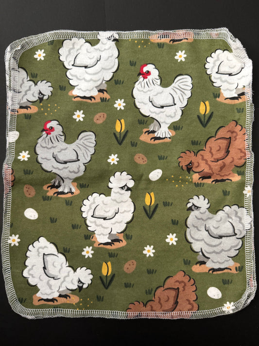 Green Chicken - Reusable Towels