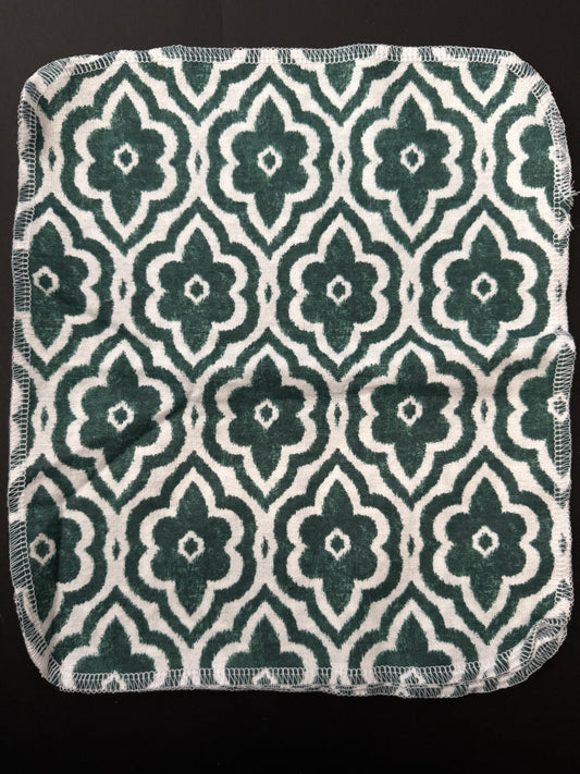 Geometric Green - Reusable Towels
