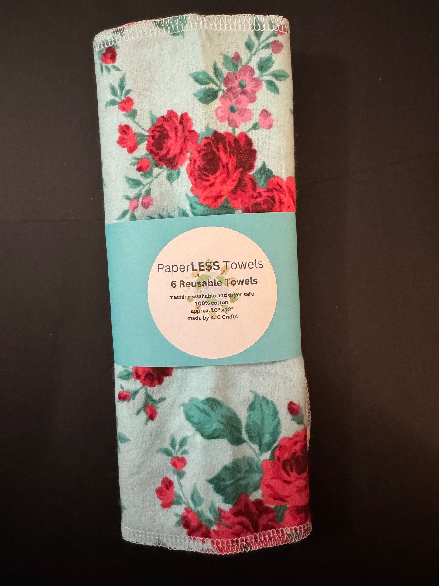 Blue Roses - Reusable Towels