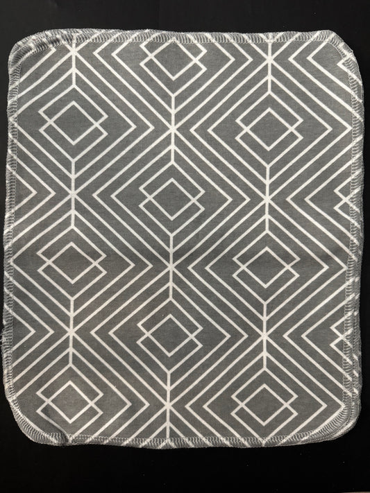 Grey Geometric - Reusable Towels