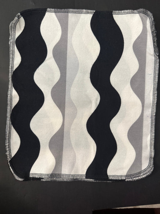 Black and White Stripes - Reusable Towels