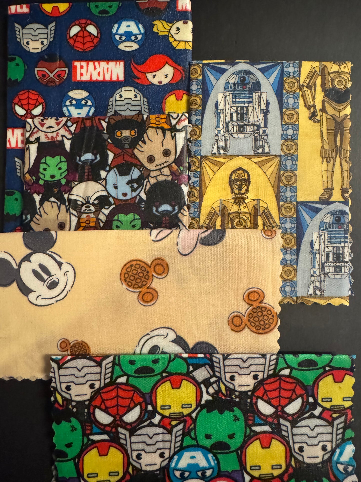 Beeswax Wraps - Fandom Set of 3