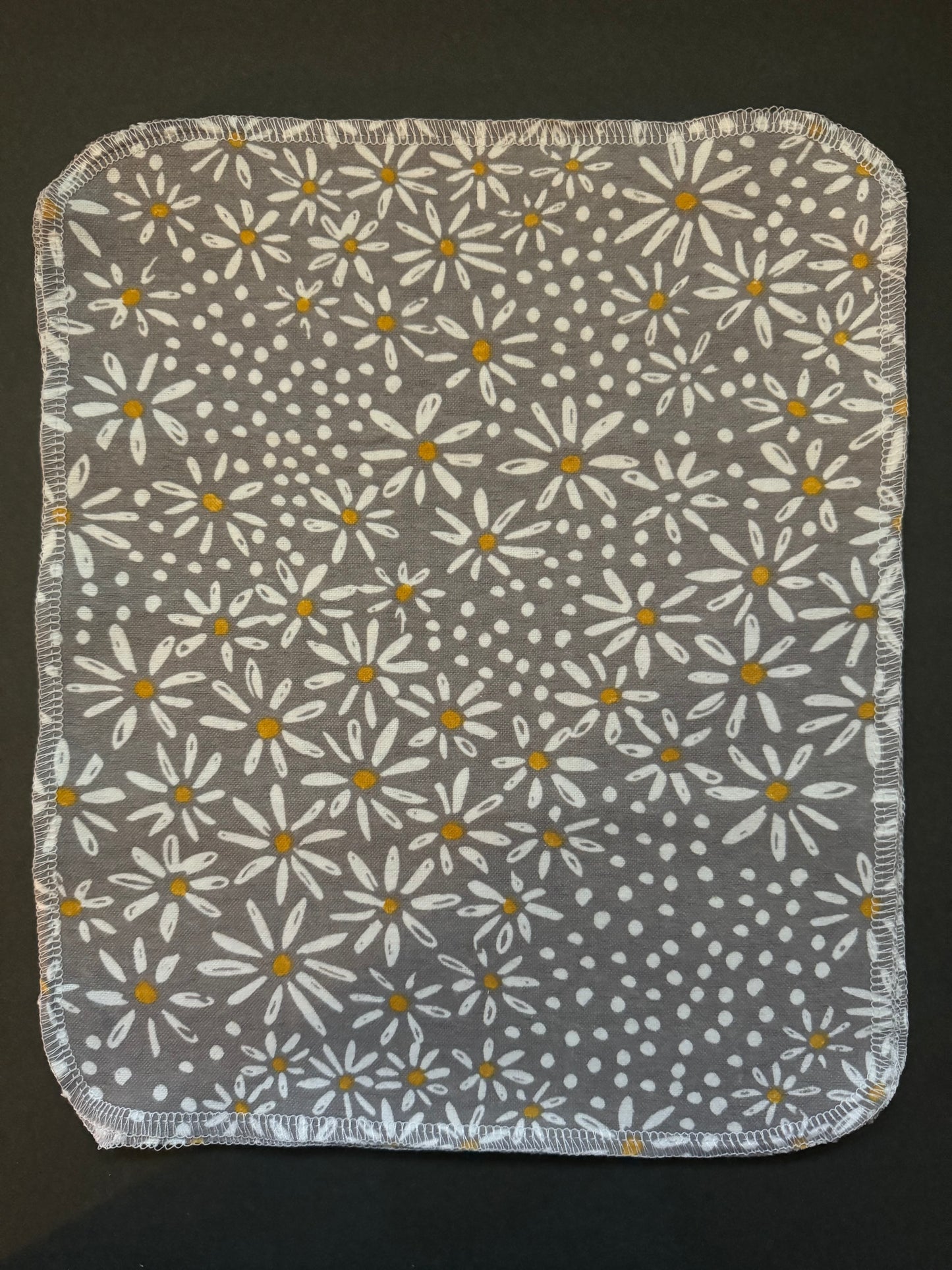 Grey Daisy Reusable Towel