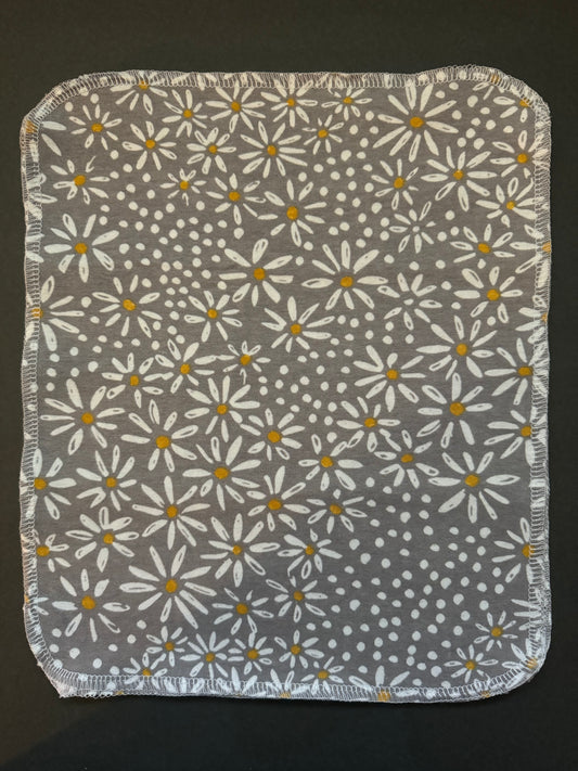 Grey Daisy Reusable Towel