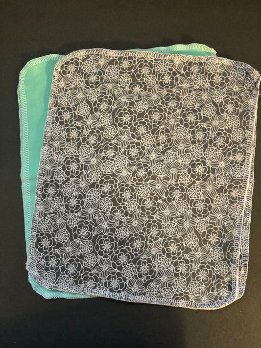 Grey Floral Reusable Towel