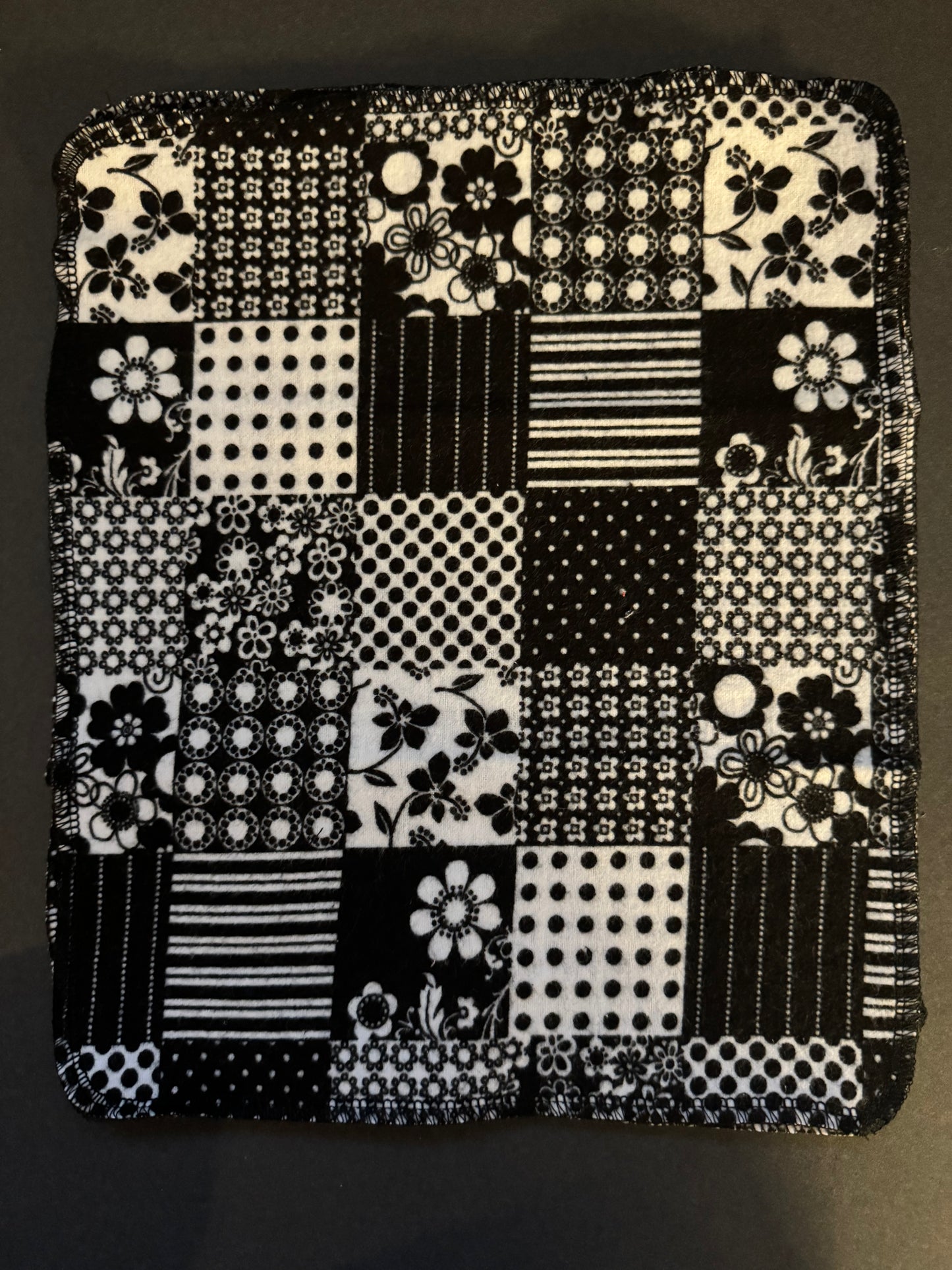 Black Plaid Reusable Towel