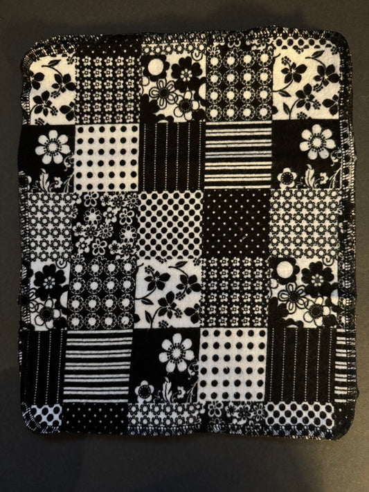 Black Plaid Reusable Towel