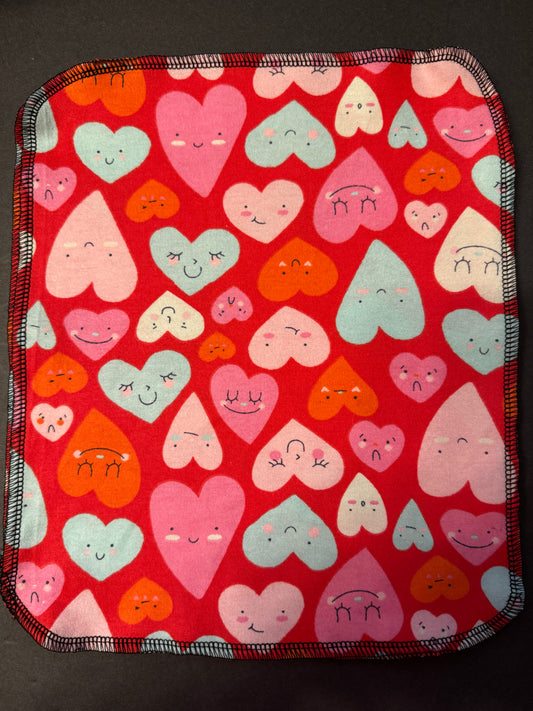 Valentines Hearts Reusable Towels