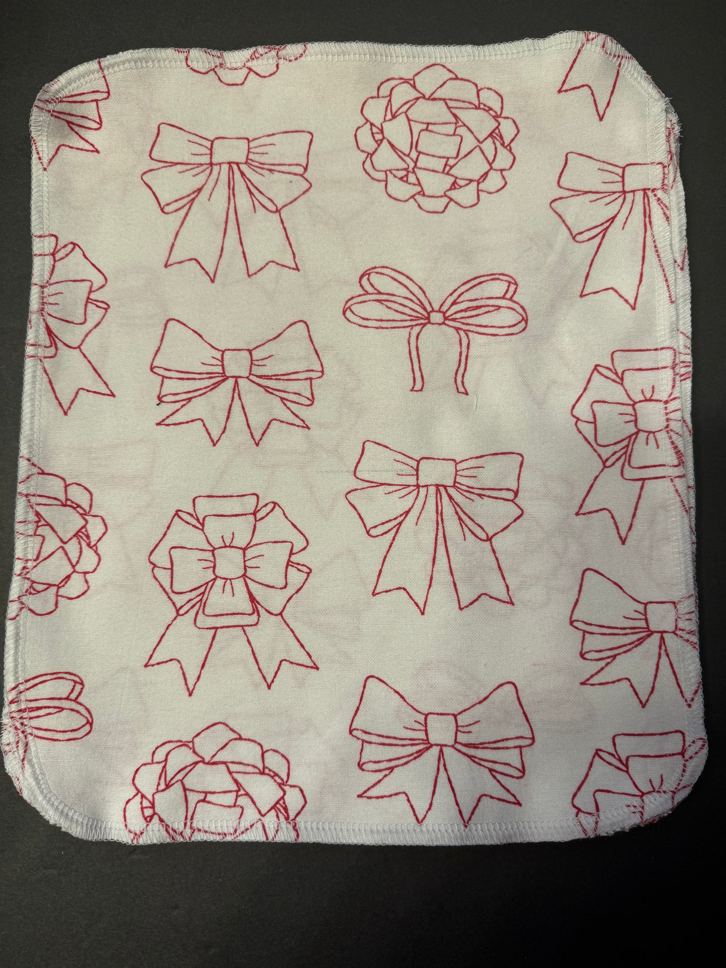 Red Bow Reusable Towels