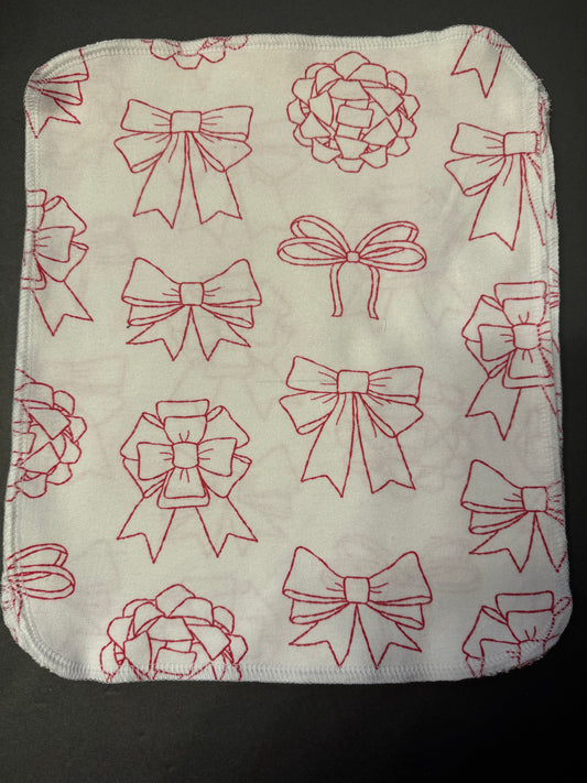 Red Bow Reusable Towels