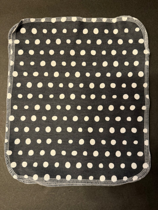 Navy Blue Polka Dot Reusable Towel